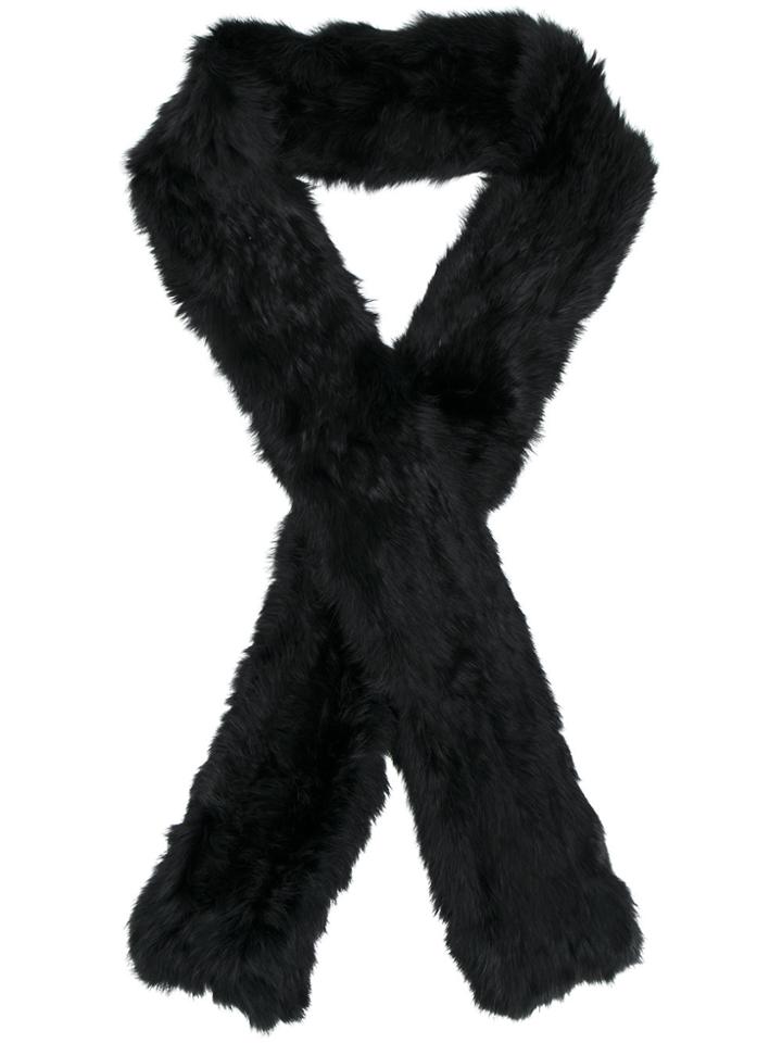 Yves Salomon Four Lapin Scarf - Black
