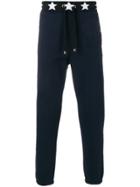 Just Cavalli Star Print Detail Sweatpants - Blue