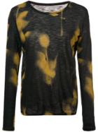Proenza Schouler Rose Imprint Long Sleeve T-shirt - Yellow