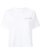 Julien David Crewneck T-shirt, Women's, Size: Small, White, Cotton