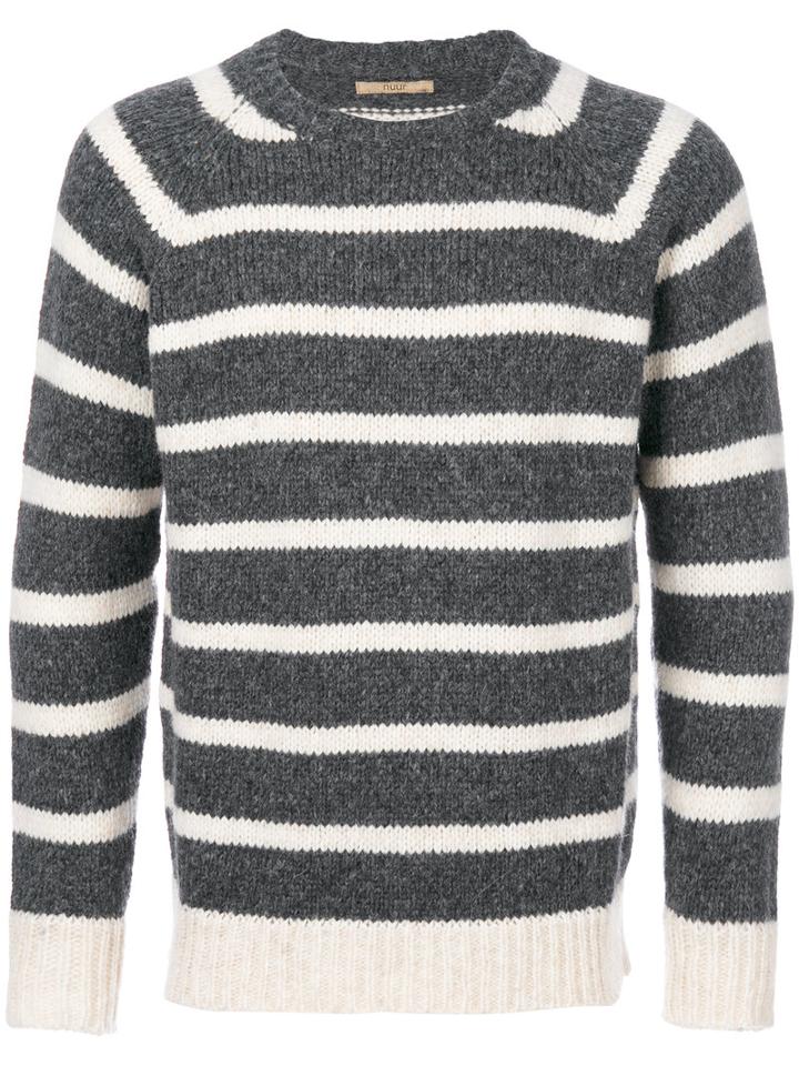 Nuur - Striped Jumper - Men - Acrylic/nylon/alpaca/merino - 50, Grey, Acrylic/nylon/alpaca/merino