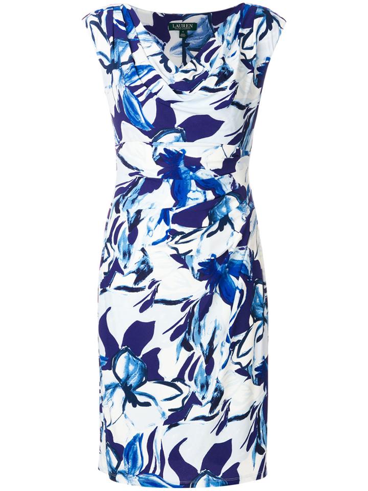 Ralph Lauren Abstract Print Dress - Blue