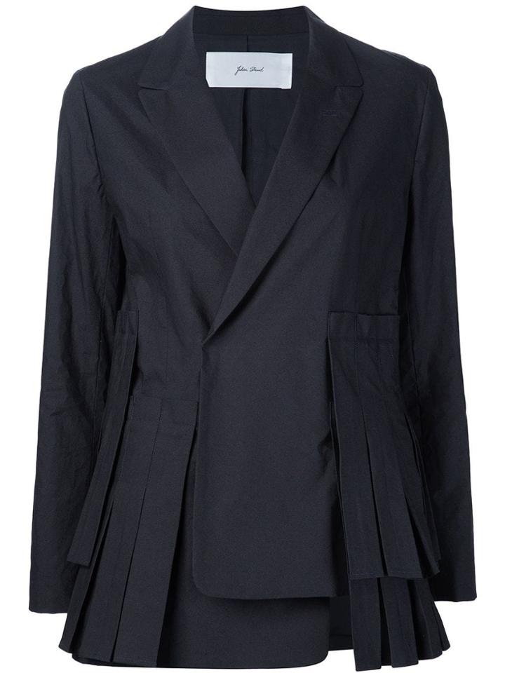 Julien David Pleated Blazer - Black