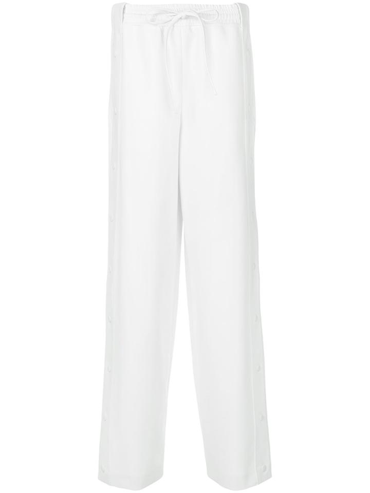 Irene Floral Jacquard Palazzo Pants - Brown