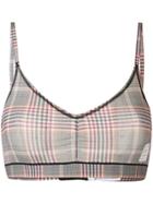 Tommy Hilfiger Checked Bikini Top - Grey