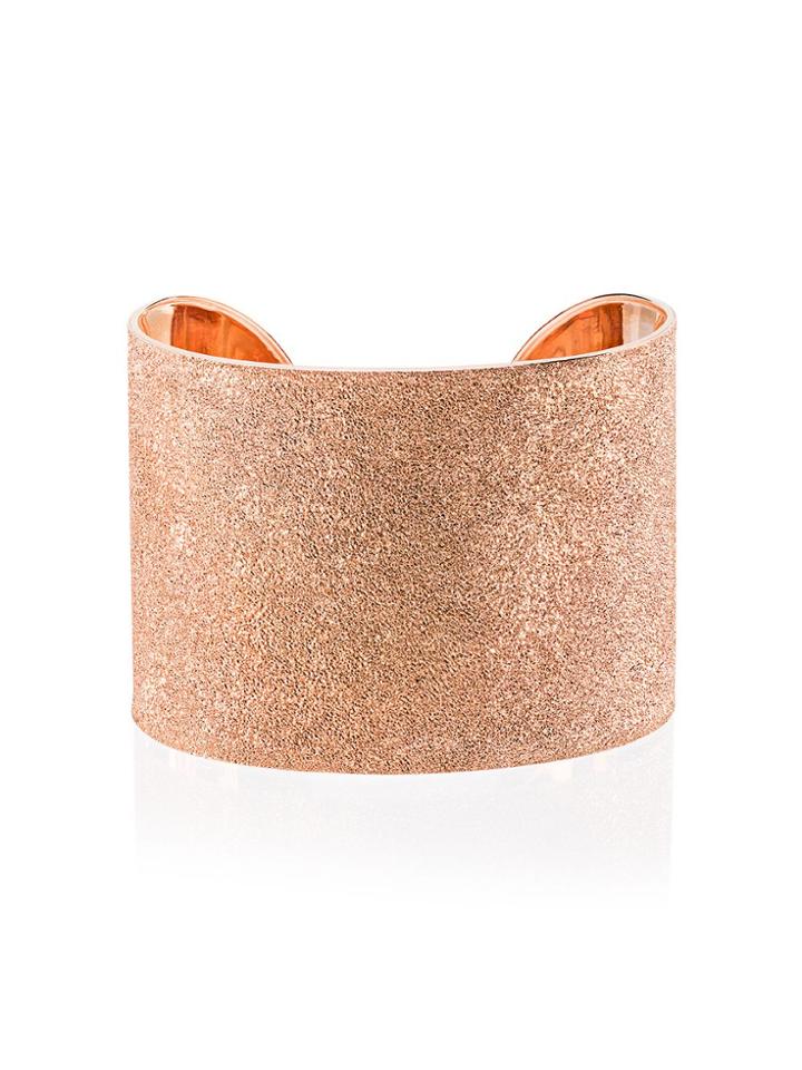Carolina Bucci 18k Rose Gold Florentine Finish Cuff - Metallic