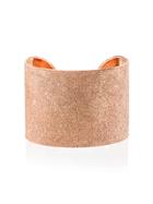 Carolina Bucci 18k Rose Gold Florentine Finish Cuff - Metallic
