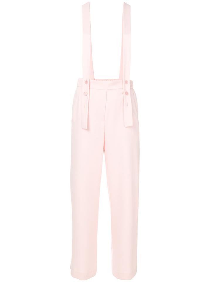 P.a.r.o.s.h. Brace Trousers - Pink & Purple