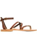 K. Jacques Epicure Sandals, Women's, Size: 41, Brown, Leather