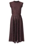 Gig - Knit Flared Dress - Women - Polyimide - P, Brown, Polyimide
