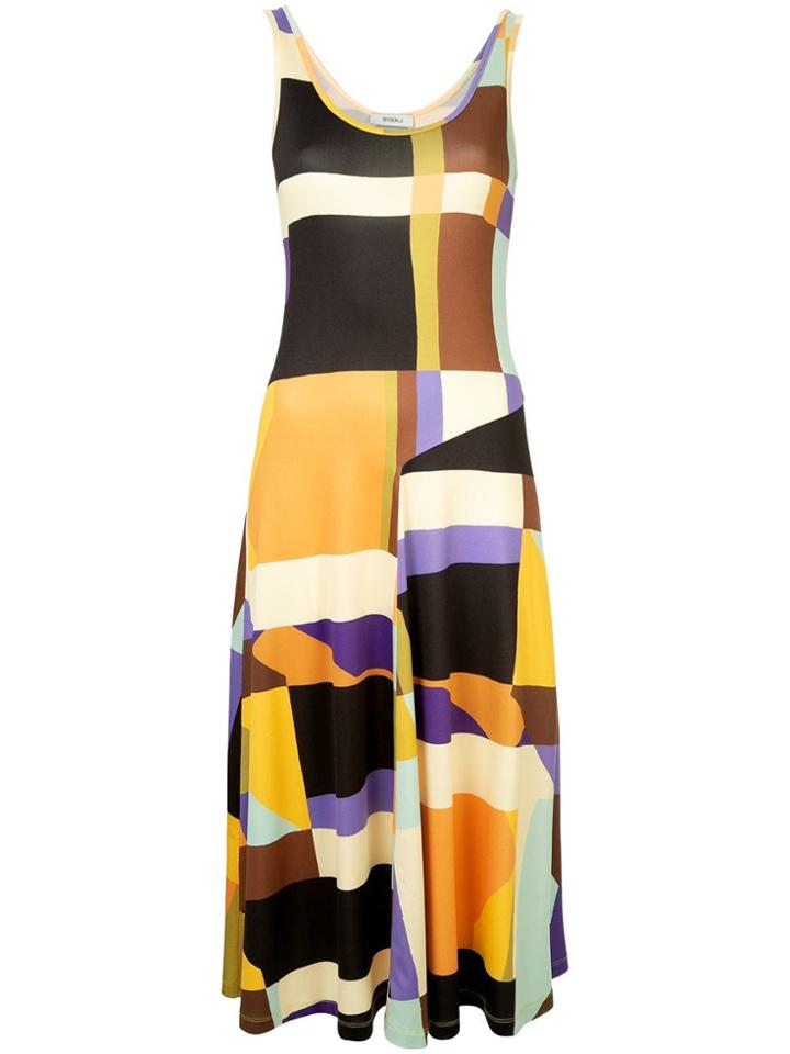 Goen.j Geometric Pattern Dress - Multicolour