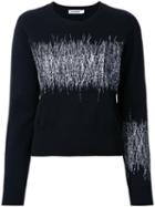 Jil Sander Embroidered Jumper, Women's, Size: 34, Black, Virgin Wool