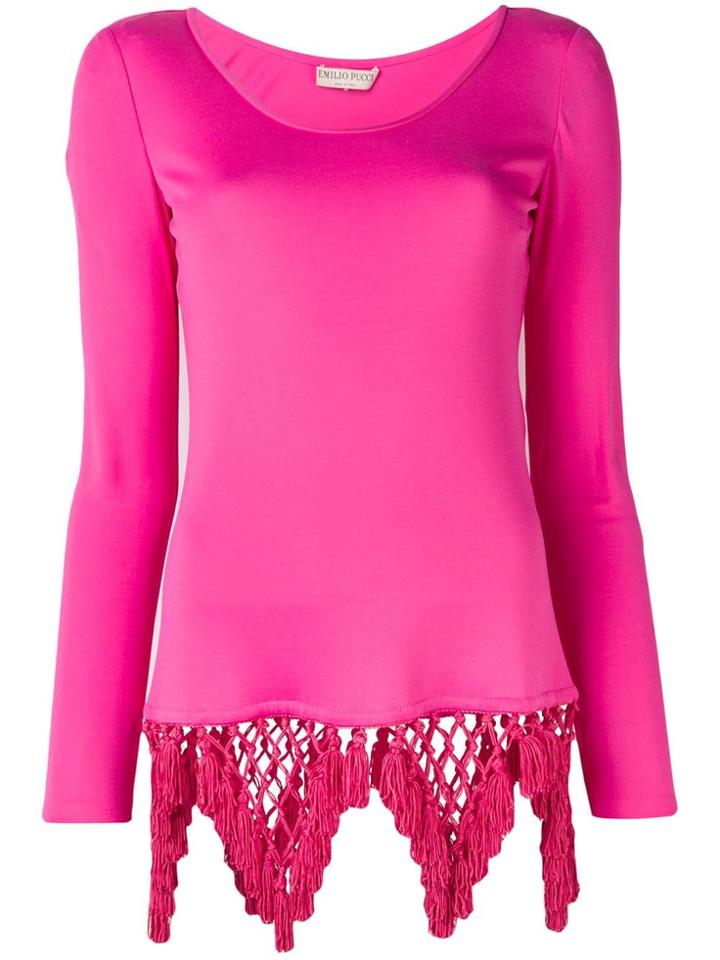 Emilio Pucci Tassel Detail Top - Pink