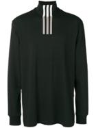 Y-3 Stripe-detail Turtleneck Sweater - Black