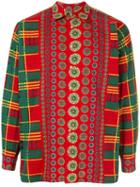 Versace Pre-owned Printed Long-sleeve Shirt - Red