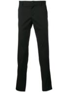 Dolce & Gabbana Trousers With Tuxedo Details - Black