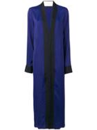 Haider Ackermann Black Panelled Maxi Dress - Blue