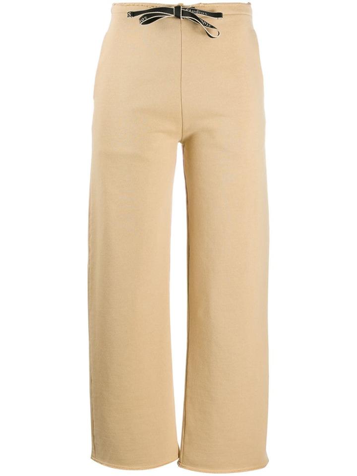 Acne Studios Logo Drawstring Trousers - Neutrals