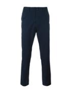 Michael Kors Slim-fit Trousers, Men's, Size: 33, Blue, Cotton/spandex/elastane