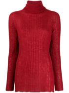 Roberto Collina Roll Neck Sweater - Red