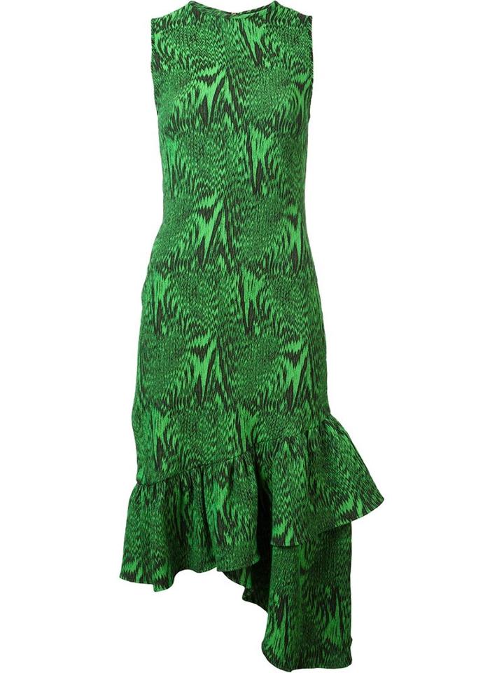 House Of Holland Stretch Asymmetric Frill Dress