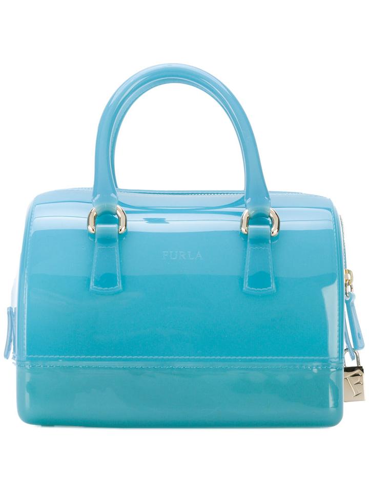 Furla - Candy Pvc Boston Bag - Women - Plastic - One Size, Blue, Plastic
