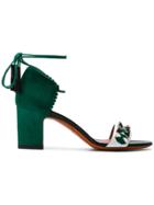 Santoni Embellished Sandals - Green