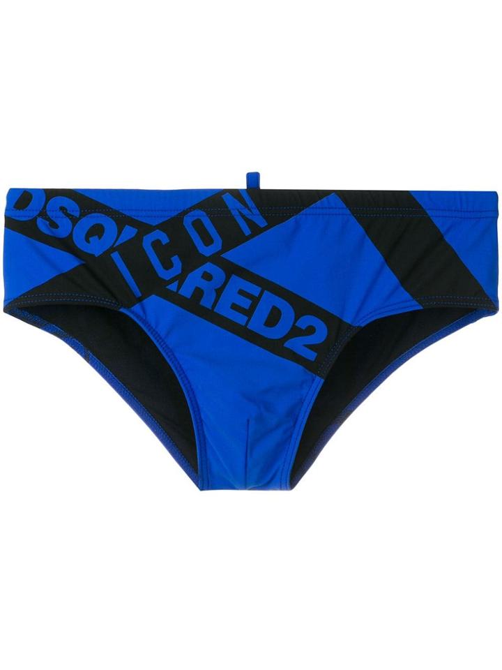 Dsquared2 Logo Swimming Briefs - Blue