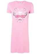 Kenzo Tiger T-shirt Dress - Pink & Purple