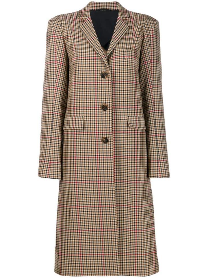 Vivienne Westwood Anglomania Plain Button Coat - Neutrals