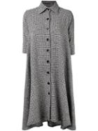 Ultràchic Plaid Classic Collar Dress, Women's, Size: 46, Black, Polyester/spandex/elastane/wool