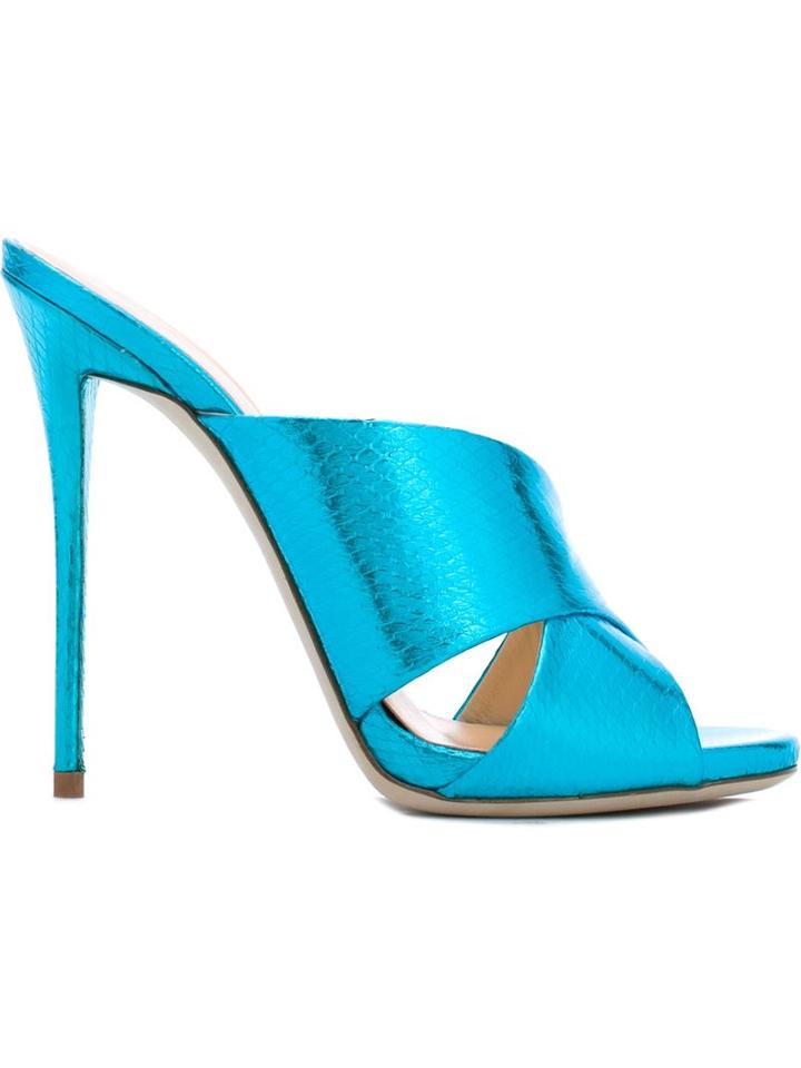 Giuseppe Zanotti Design 'bella' Metallic Mules