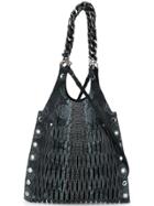 Sonia Rykiel Cut Mesh-like Tote - Black