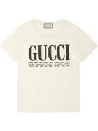 Gucci Gucci Cities Print T-shirt - Neutrals