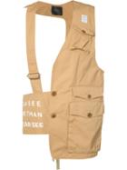 Undercover Utility Pocket Vest, Men's, Size: 3, Nude/neutrals, Cotton