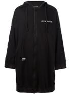 Ktz Inside Out Longline Hoodie, Adult Unisex, Size: Medium, Black, Cotton