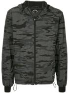 The Upside Camouflage Print Hooded Jacket - Grey