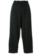 Yohji Yamamoto Cropped Pants, Women's, Size: 2, Black, Cotton