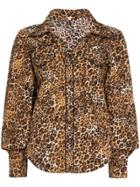 Johanna Ortiz Leopard Print Blouse - Brown