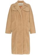 Off-white Long Sleeve Oversized Single Breasted Coat - Nude & Neutrals