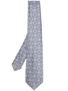 Kiton Floral Patterned Tie - Grey
