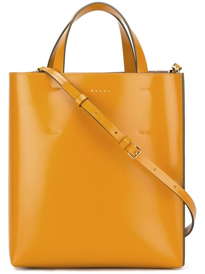 Marni Small Tote, Women's, Yellow/orange