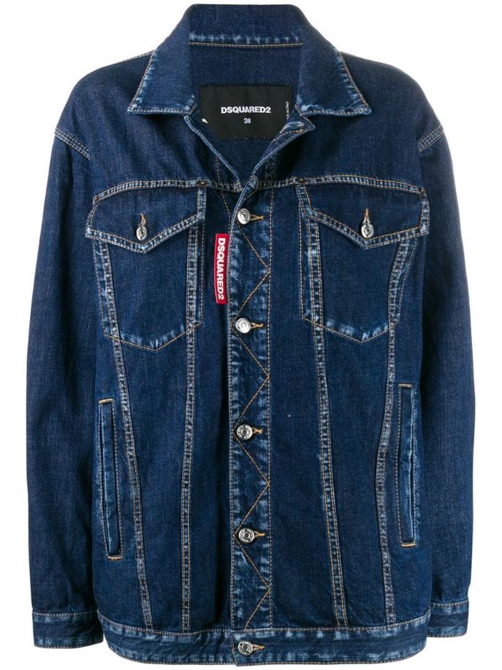 Dsquared2 Straight-fit Denim Jacket - Blue