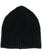 Roberto Collina Plain Knitted Hat - Black