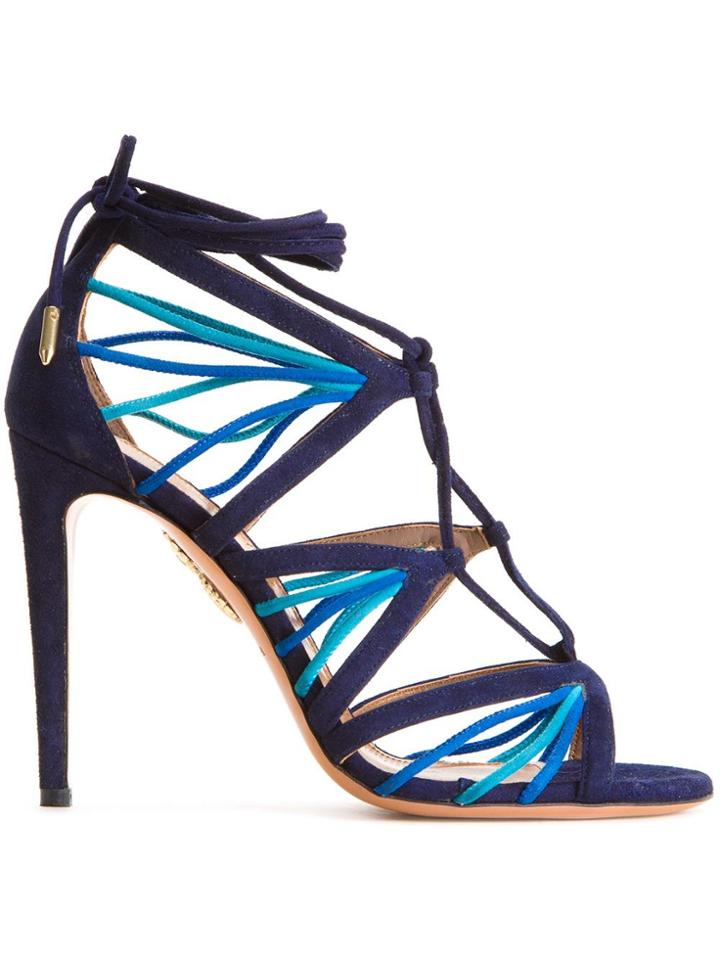 Aquazzura Aquazzura X Farfetch Very Holli Sandals - Blue