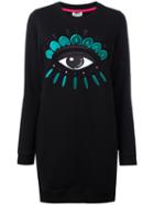 Kenzo - Eye Sweatshirt Dress - Women - Cotton/polyester - M, Women's, Black, Cotton/polyester