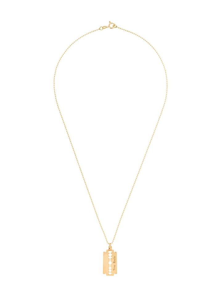 True Rocks Razor Pendant Necklace - Metallic