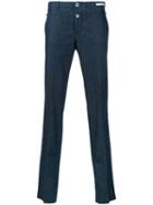 Pt01 - Tapered Trousers - Men - Cotton/spandex/elastane - 48, Blue, Cotton/spandex/elastane