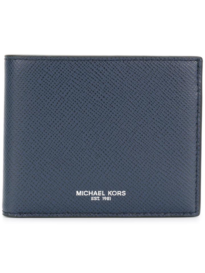 Michael Kors Collection Logo Print Wallet - Blue
