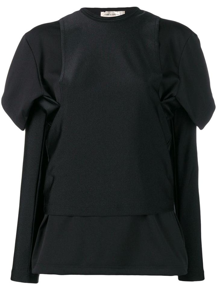 Comme Des Garçons Layered Top - Black
